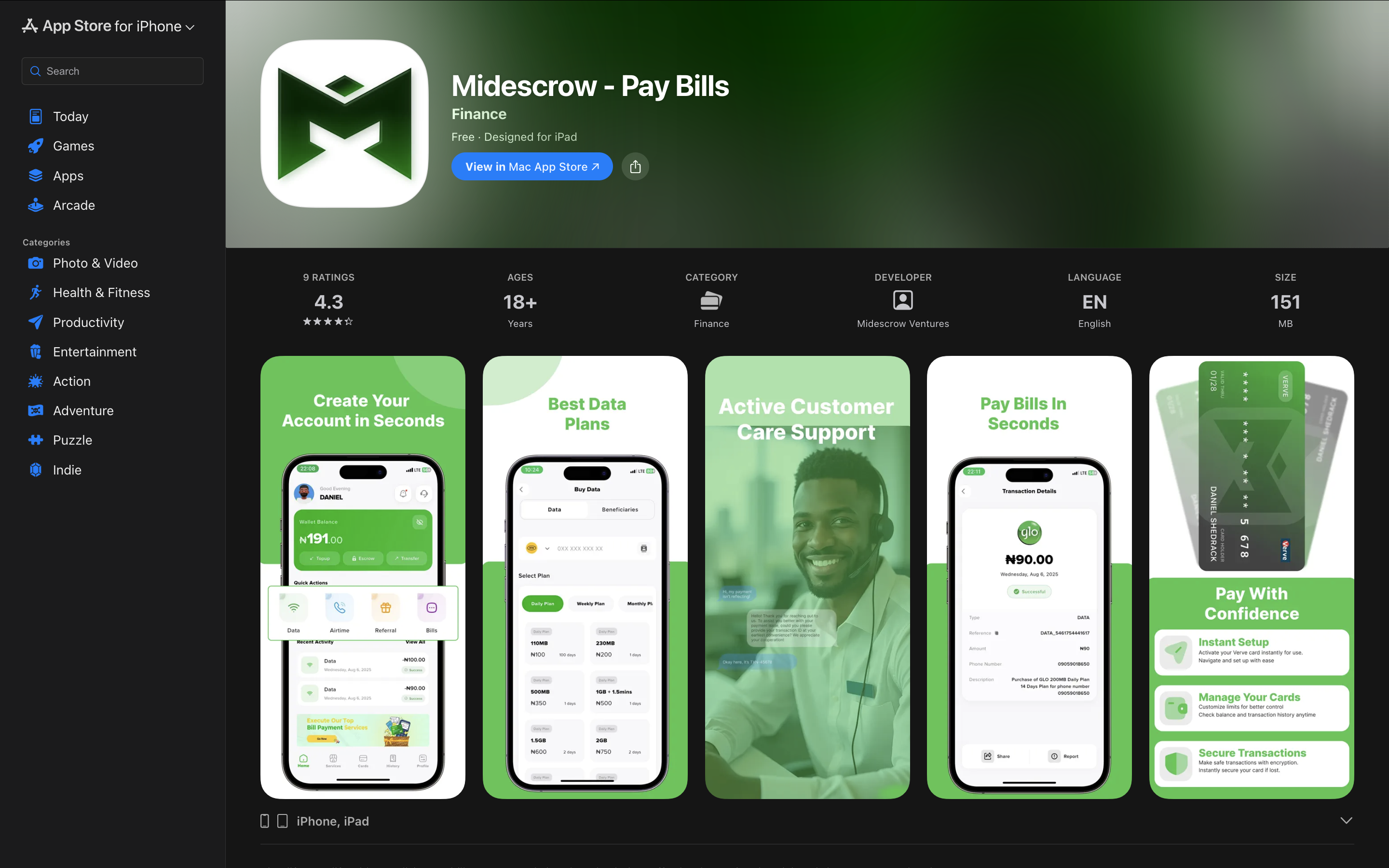 Midescrow app
