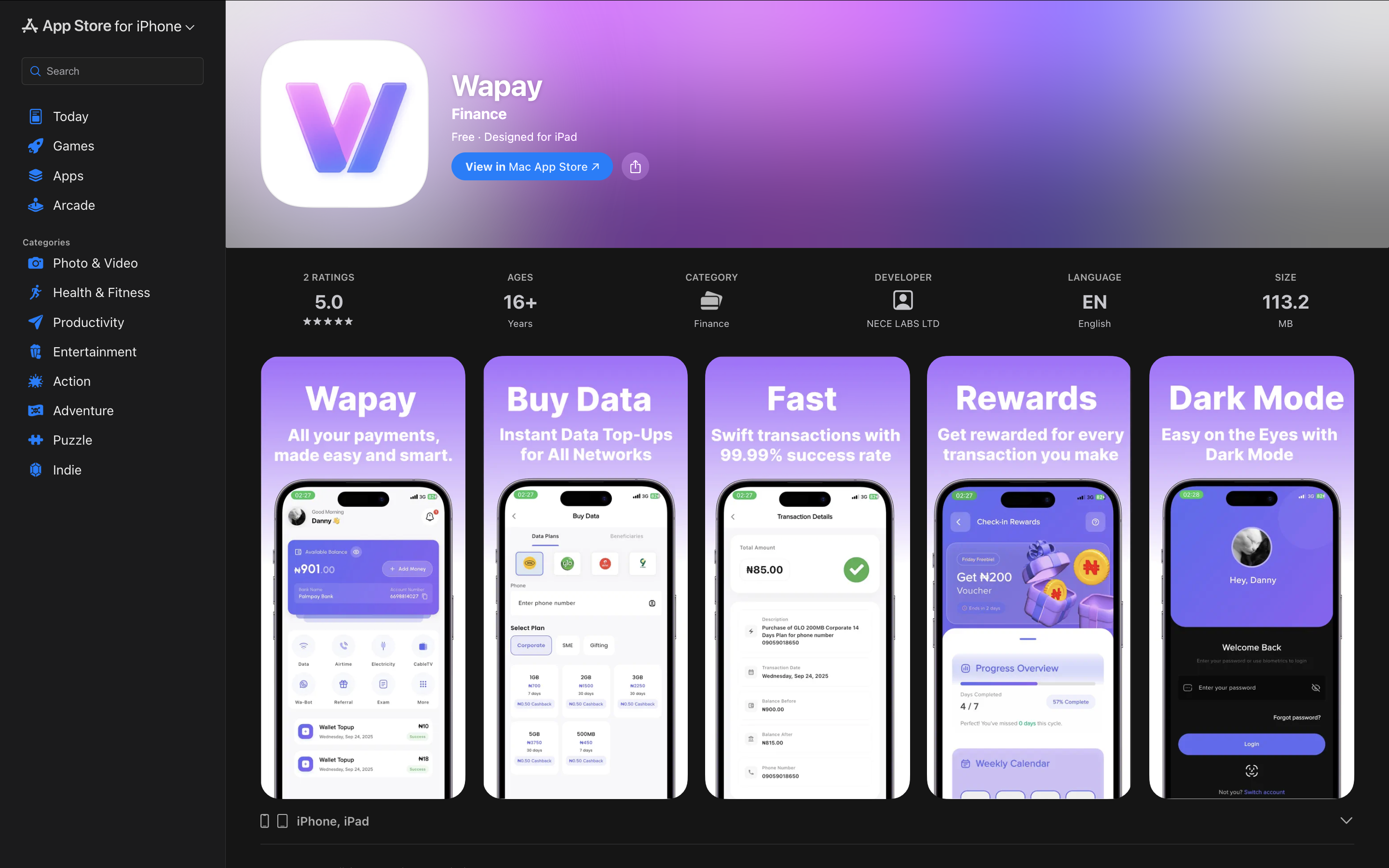 WAPAY app